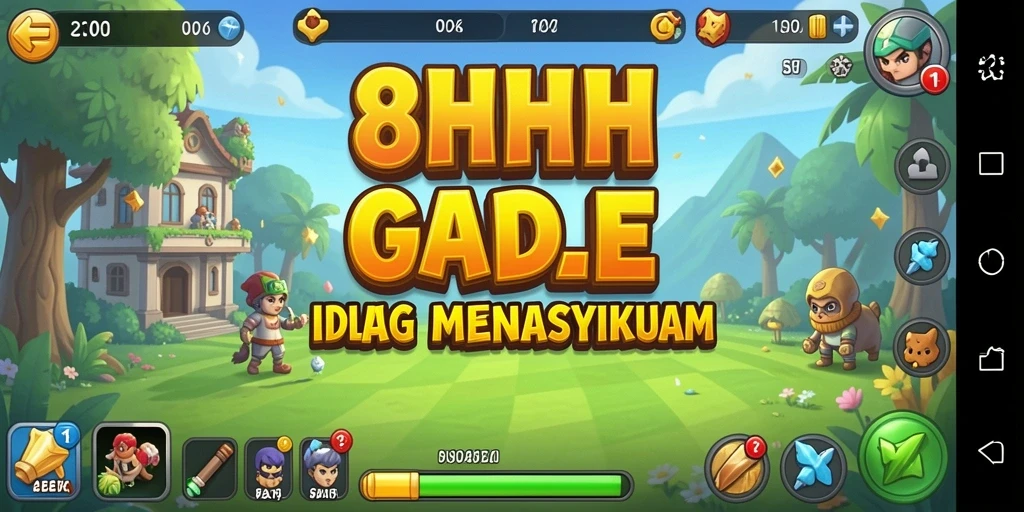 Tampilan gameplay 8HHH yang menawan dan interaktif.
