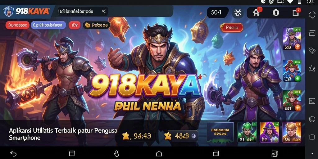 Tampilan antarmuka 918KAYA yang sederhana dan efisien untuk pengelolaan utility.
