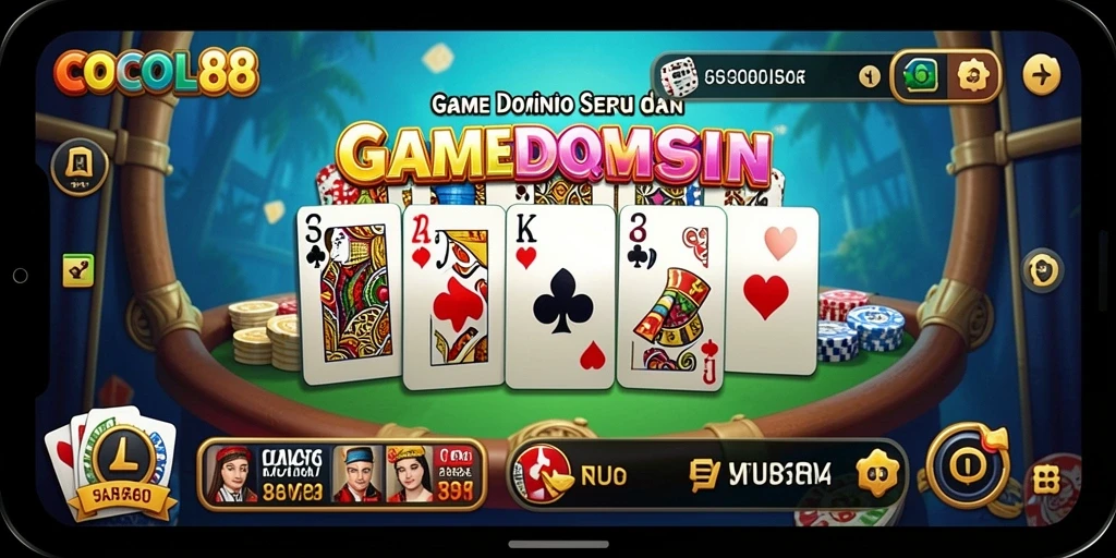 Tampilan grafis menarik dari gameplay Domino COCOL88.