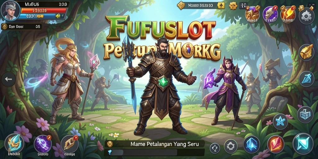 Screenshot FUFUSLOT menampilkan aksi seru dalam dunia MMORPG.