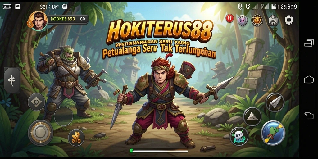 Tampilan gameplay HOKITERUS88 dengan grafik petualangan yang menakjubkan.