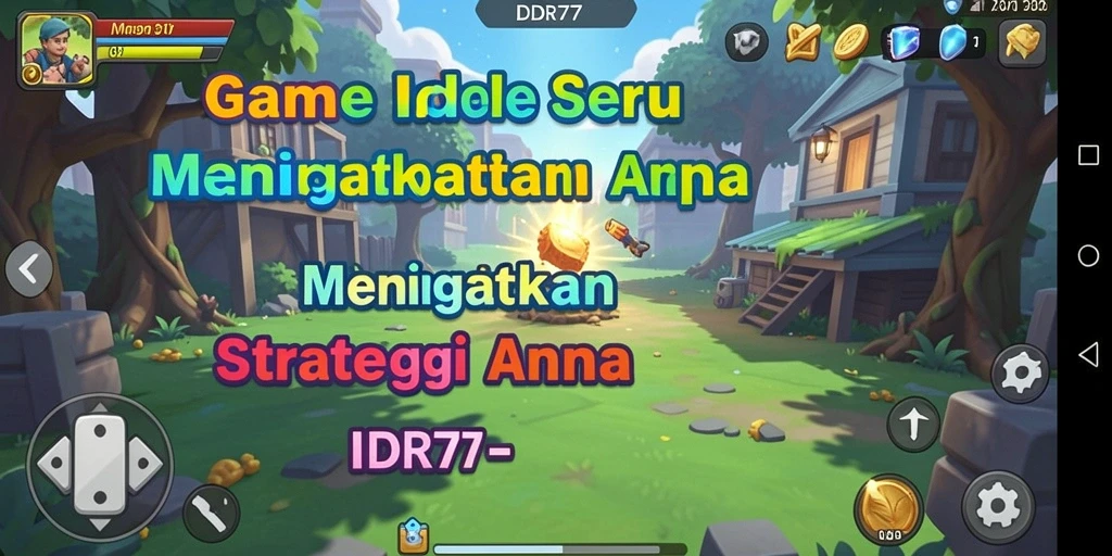 Tampilan gameplay menarik dari IDR77 yang menunjukkan kemajuan Idle.