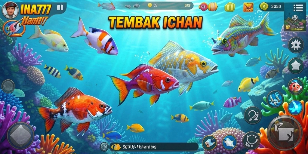Tangkapan layar INA777 menampilkan keseruan gameplay Tembak Ikan.