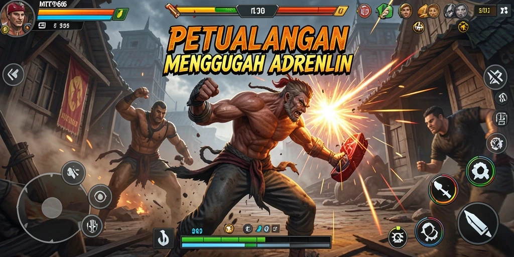 Tampilan gameplay seru dan karakter unik dalam MT966.