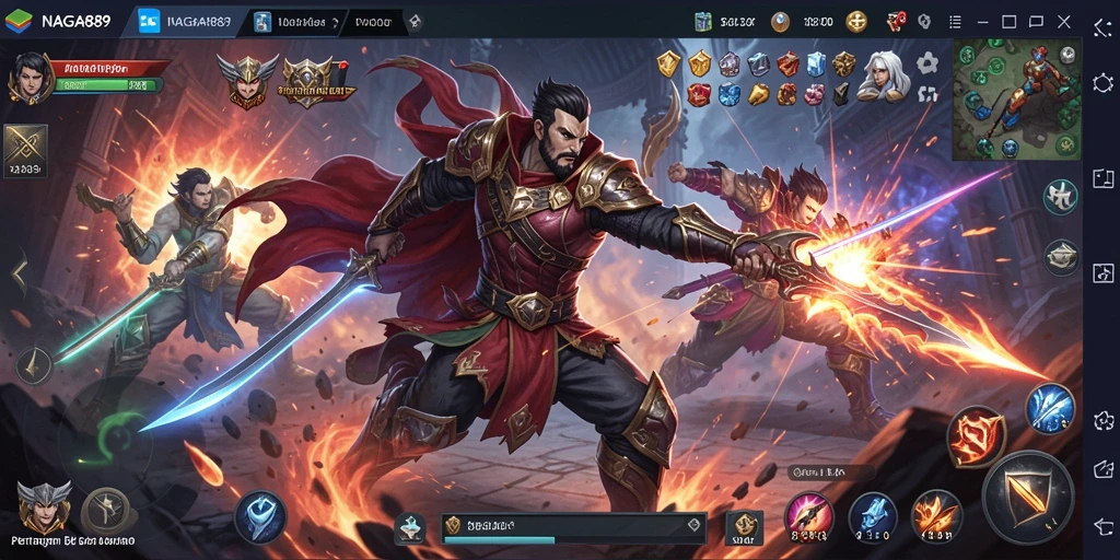 Tampilan seru dari gameplay pertarungan di NAGA889 dengan grafis yang menawan.