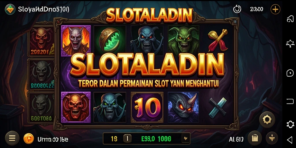 Gameplay SLOTALADIN yang menegangkan dan penuh horor.