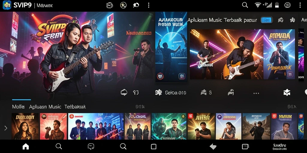 Screenshot SVIP9 menunjukkan momen seru saat bermain musik.