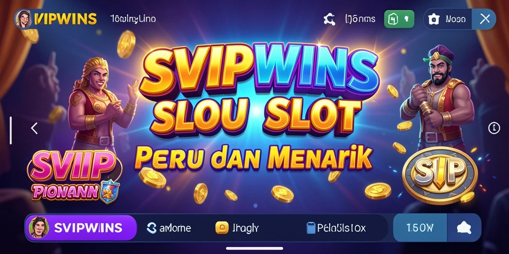 Tampilan gameplay menarik dalam SVIPWINS dengan berbagai pilihan mesin Slot.