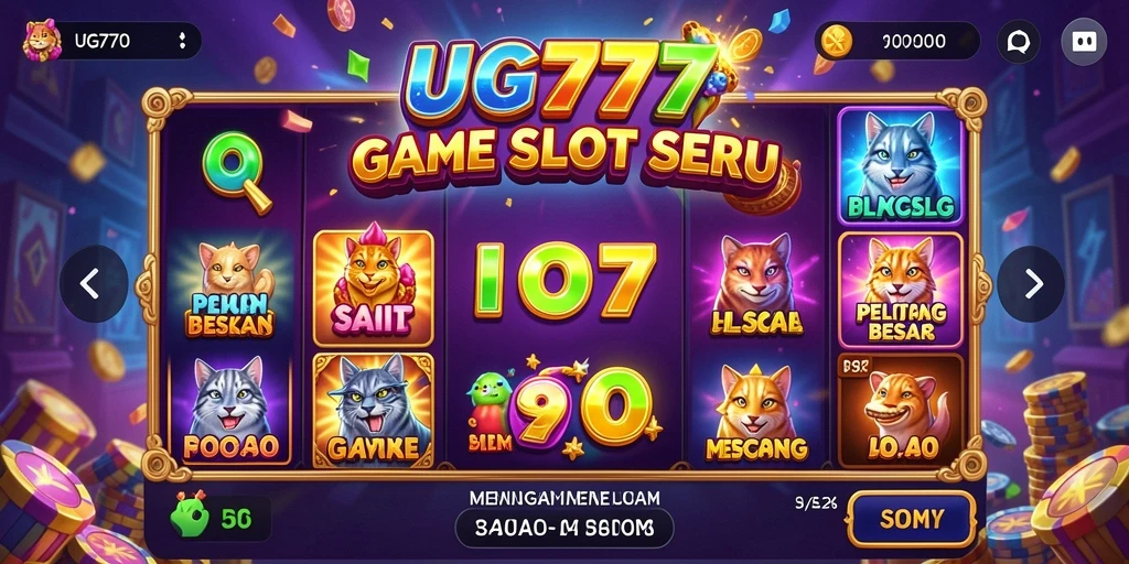 Screenshot UG777 menampilkan gameplay seru dan grafis menawan dari mesin slot.