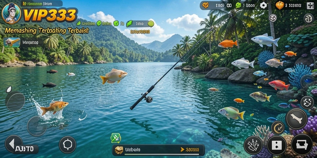 Tampilan gameplay menarik saat memancing di lautan dalam <strong>VIP333</strong>.