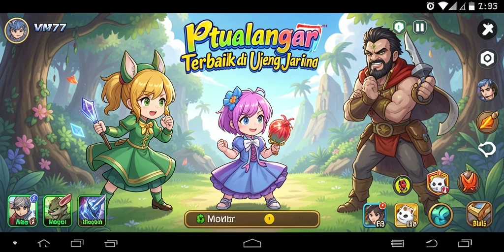Tampilan menakjubkan dari gameplay Anime di VM777.