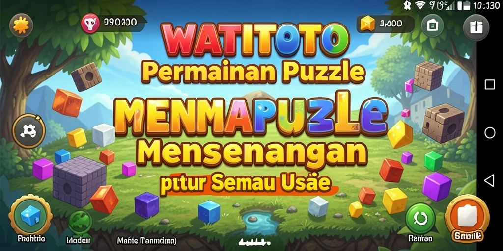 Tampilan gameplay menarik dari WATITOTO dengan berbagai teka-teki yang menantang.