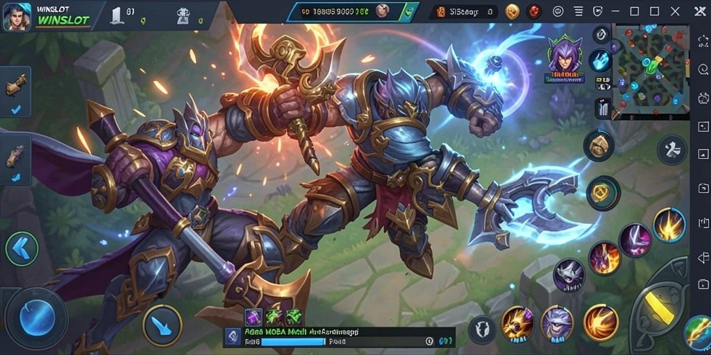 Tampilan seru gameplay WINSLOT dengan aksi strategis di medan perang.